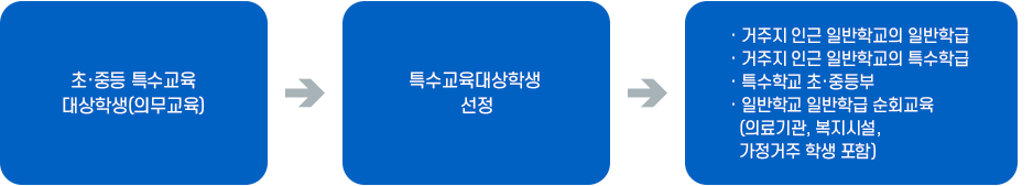 초·중등 특수교육대상학생 취학·진학