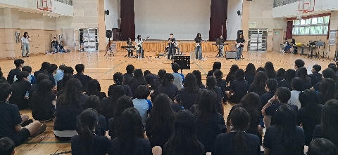 북삼중학교 탄소중립 캠페인 버스킹 공연