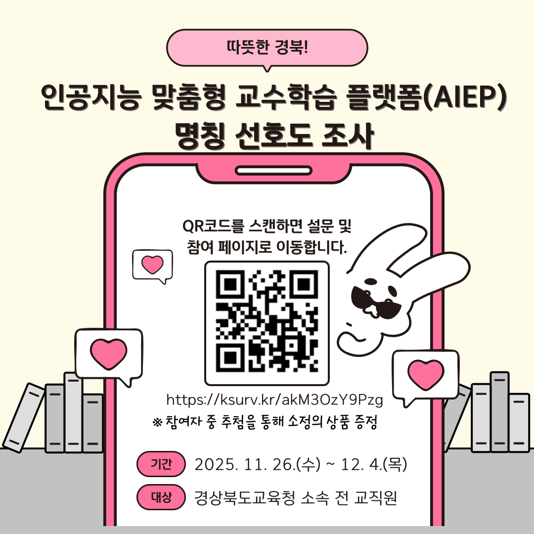 인공지능 맞춤형 교수학습 플랫폼(AIEP) 명칭 선정 선호도  조사