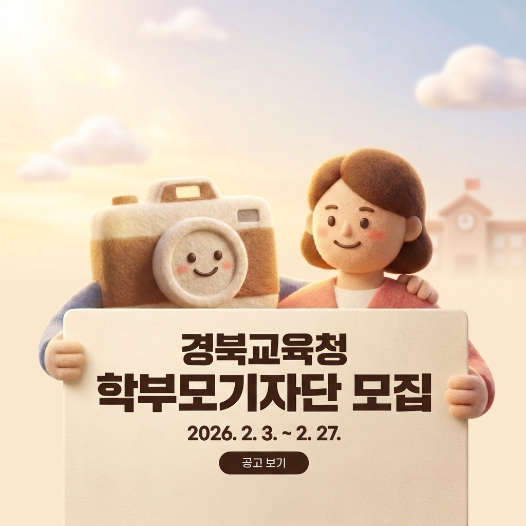 제8기 경북교육청 학부모기자단 모집 2026.2.3. ~ 2. 27.