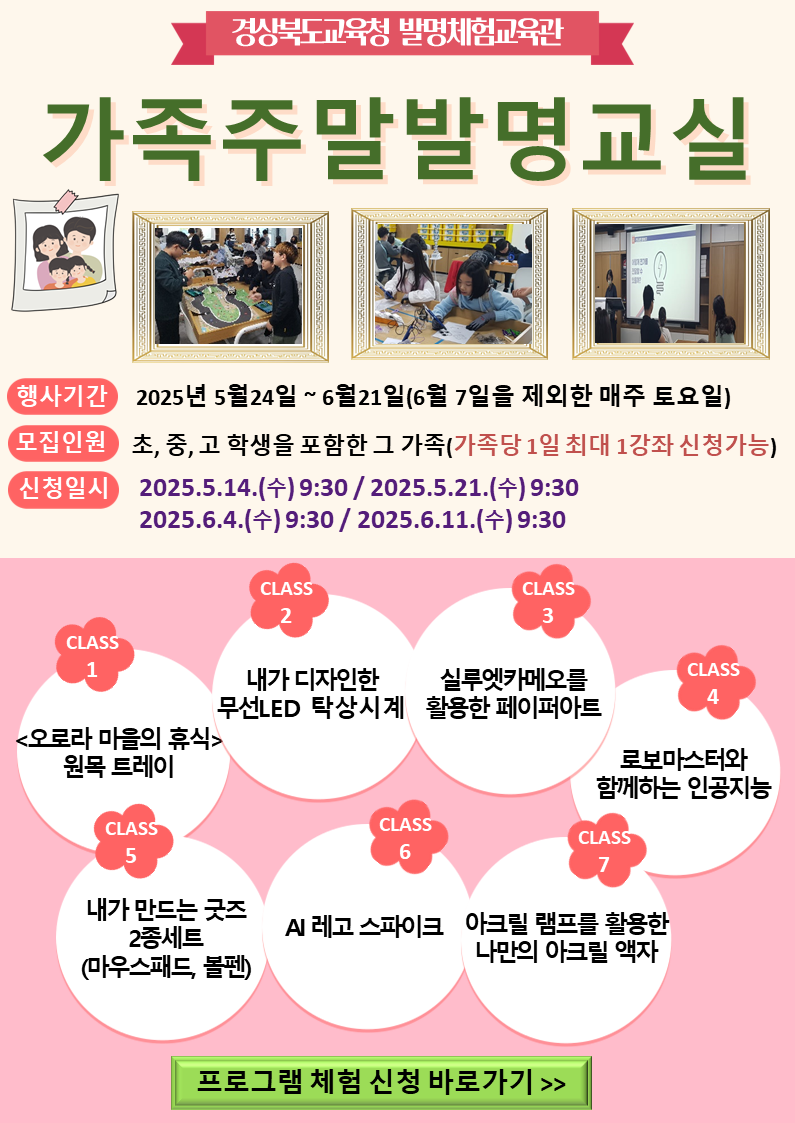  2025년 가족주말발명교실 운영