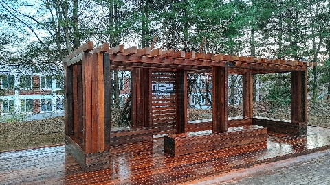 [점촌중]친환경 학생 휴게공간 '지음뜰' 조성