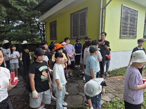 [당포초]"작은학교, 큰 배움: 텃밭에서 알알이 영근 감자 수확"