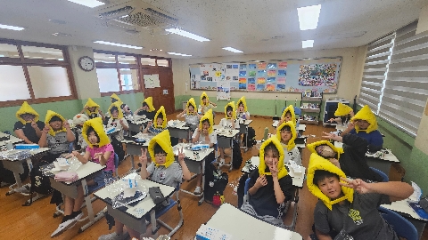 [호서남초]  지진안전모자 활용한 실전형 지진대피훈련 실시