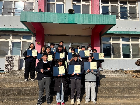 기성중학교『전교생 학교장·교육장 인증제 참여』