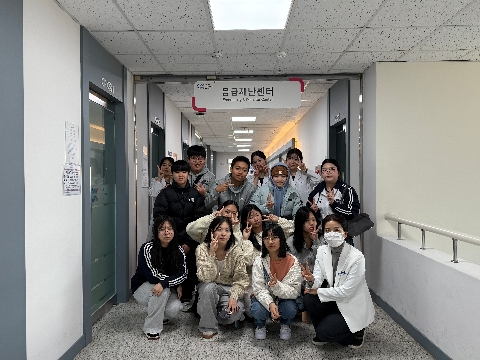 옥산중-안동 가톨릭 상지대 간호학과 및 볼링 진로체험 실시