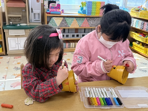 [은풍초병설유치원] 유초 이음교육 아젤리아 꽃화분만들기,  유초 식목일 행사